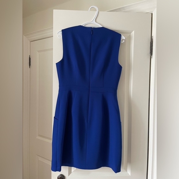 BCBG Blue Mini Dress with pockets (Size 6) - Picture 4 of 7